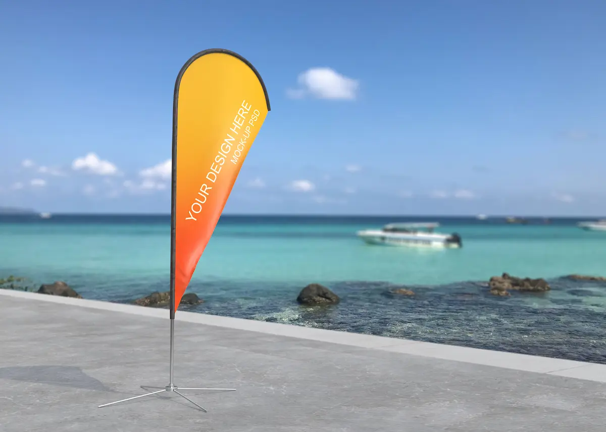 ธงปีกนกทรงหยดน้ำ